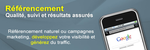 Référencement naturel, campagnes marketing pour développer la visibilité de votre site Internet et générer du traffic 